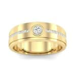 Channel Detail Solitaire Diamond Ring (0.32 CTW) Top Dynamic View