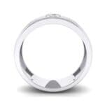Channel Detail Solitaire Crystal Ring (0.32 CTW) Side View