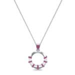 Sunbeam Ruby Pendant (0.18 CTW) Perspective View