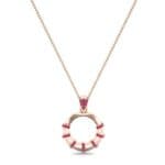 Sunbeam Ruby Pendant (0.18 CTW) Perspective View
