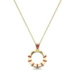 Sunbeam Ruby Pendant (0.18 CTW) Perspective View