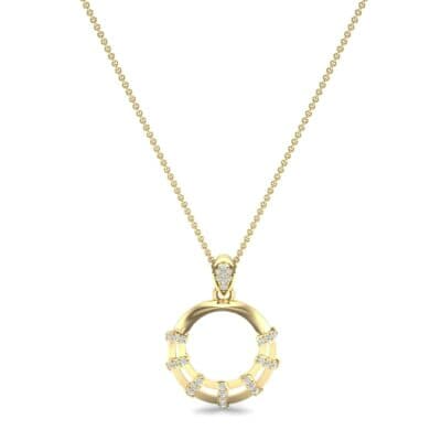 Sunbeam Diamond Pendant (0.18 CTW) Perspective View