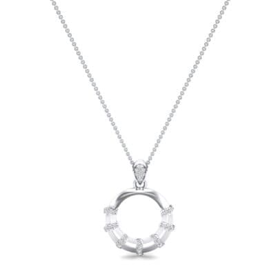 Sunbeam Diamond Pendant (0.18 CTW) Perspective View