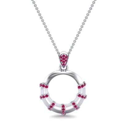 Sunbeam Ruby Pendant (0.18 CTW) Top Dynamic View
