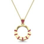 Sunbeam Ruby Pendant (0.18 CTW) Top Dynamic View