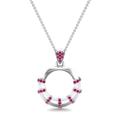 Sunbeam Ruby Pendant (0.18 CTW) Top Dynamic View