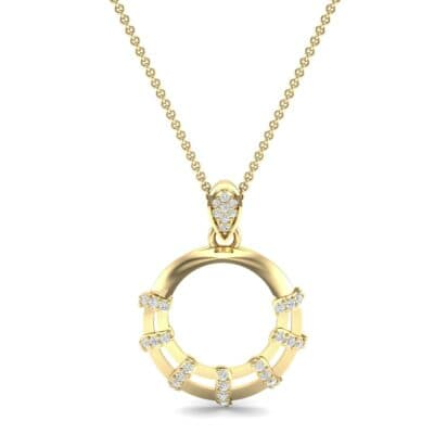 Sunbeam Diamond Pendant (0.18 CTW) Top Dynamic View