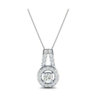 Pave Halo and Bail Diamond Pendant (0.4 CTW) Top Dynamic View