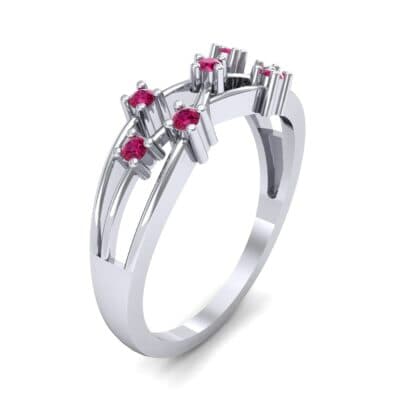 Barbwire Ruby Ring (0.12 CTW) Perspective View
