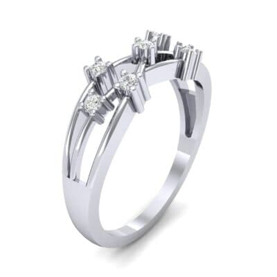 Barbwire Diamond Ring (0.12 CTW) Perspective View