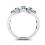 Barbwire Emerald Ring (0.12 CTW) Side View