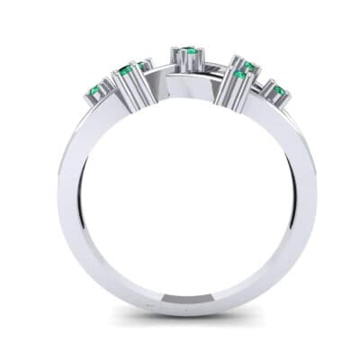 Barbwire Emerald Ring (0.12 CTW) Side View