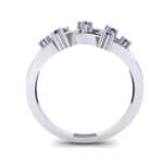 Barbwire Blue Sapphire Ring (0.12 CTW) Side View