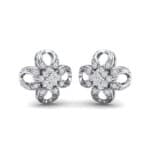 Quatrefoil Crystal Earrings (0.26 CTW) Perspective View