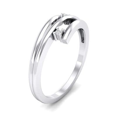 Two-Stone Split Crystal Ring (0.02 CTW) Perspective View