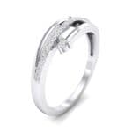 Pave Split Crystal Ring (0.16 CTW) Perspective View