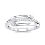 Pave Split Crystal Ring (0.16 CTW) Top Dynamic View