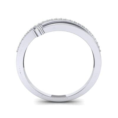 Pave Split Diamond Ring (0.16 CTW) Side View