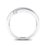 Pave Split Crystal Ring (0.16 CTW) Side View