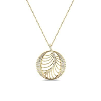 Palma Pave Diamond Pendant (0.88 CTW) Perspective View