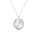 Palma Pave Crystal Pendant (0.88 CTW) Perspective View