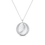 Palma Pave Diamond Pendant (0.88 CTW) Perspective View