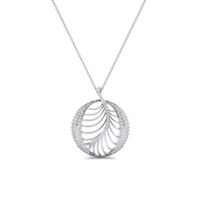 Palma Pave Diamond Pendant (0.88 CTW) Perspective View
