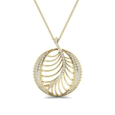 Palma Pave Diamond Pendant (0.88 CTW) Top Dynamic View