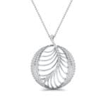 Palma Pave Diamond Pendant (0.88 CTW) Top Dynamic View