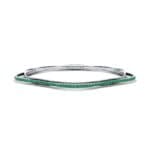 Thin Orbit Emerald Bangle (1.88 CTW) Perspective View