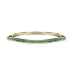 Thin Orbit Emerald Bangle (1.88 CTW) Perspective View