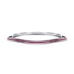 Thin Orbit Ruby Bangle (1.88 CTW) Perspective View