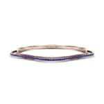 Thin Orbit Blue Sapphire Bangle (1.88 CTW) Perspective View