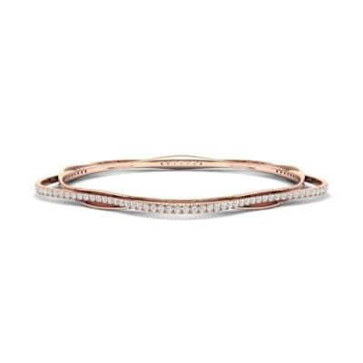 Thin Orbit Diamond Bangle (1.88 CTW) Perspective View