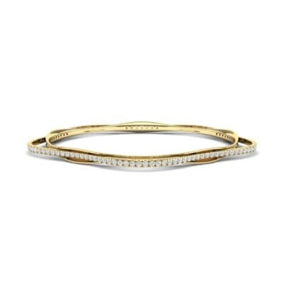 Thin Orbit Diamond Bangle (1.88 CTW) Perspective View