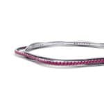 Thin Orbit Ruby Bangle (1.88 CTW) Top Dynamic View