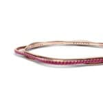 Thin Orbit Ruby Bangle (1.88 CTW) Top Dynamic View
