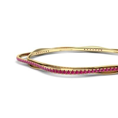 Thin Orbit Ruby Bangle (1.88 CTW) Top Dynamic View