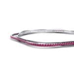 Thin Orbit Ruby Bangle (1.88 CTW) Top Dynamic View