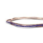 Thin Orbit Blue Sapphire Bangle (1.88 CTW) Top Dynamic View