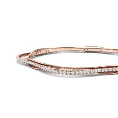 Thin Orbit Diamond Bangle (1.88 CTW) Top Dynamic View