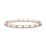Channel Emerald Bangle (0.3 CTW) Perspective View