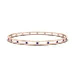 Channel Blue Sapphire Bangle (0.3 CTW) Perspective View