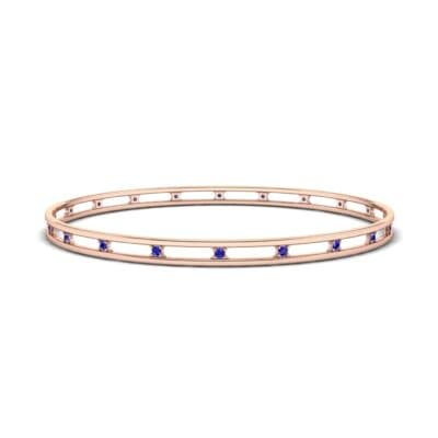Channel Blue Sapphire Bangle (0.3 CTW) Perspective View