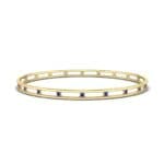 Channel Blue Sapphire Bangle (0.3 CTW) Perspective View