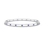 Channel Blue Sapphire Bangle (0.3 CTW) Perspective View