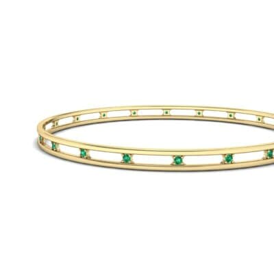 Channel Emerald Bangle (0.3 CTW) Top Dynamic View