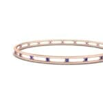 Channel Blue Sapphire Bangle (0.3 CTW) Top Dynamic View