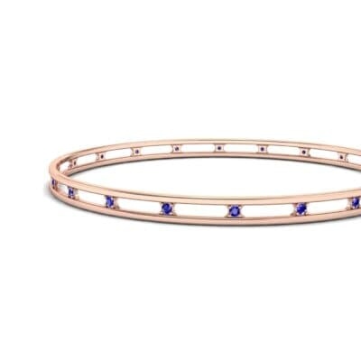 Channel Blue Sapphire Bangle (0.3 CTW) Top Dynamic View