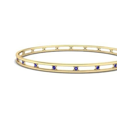 Channel Blue Sapphire Bangle (0.3 CTW) Top Dynamic View
